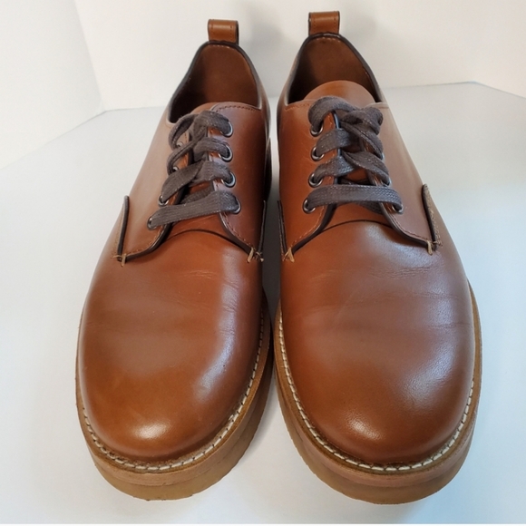 COACH Mens Derby Brown Leather, Laced Shoe, Size 9.5 - Picture 11 of 11